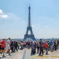 The Palais de Chaillot square is popular with visitors